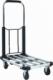 vidaXL vidaXL Składany wózek transportowy, 150 kg, aluminiowy, srebrny 1