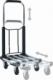 vidaXL vidaXL Składany wózek transportowy, 150 kg, aluminiowy, srebrny 9
