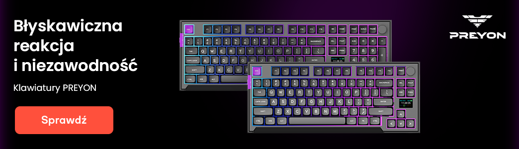Sprawdź klawiatury gamingowe Preyon