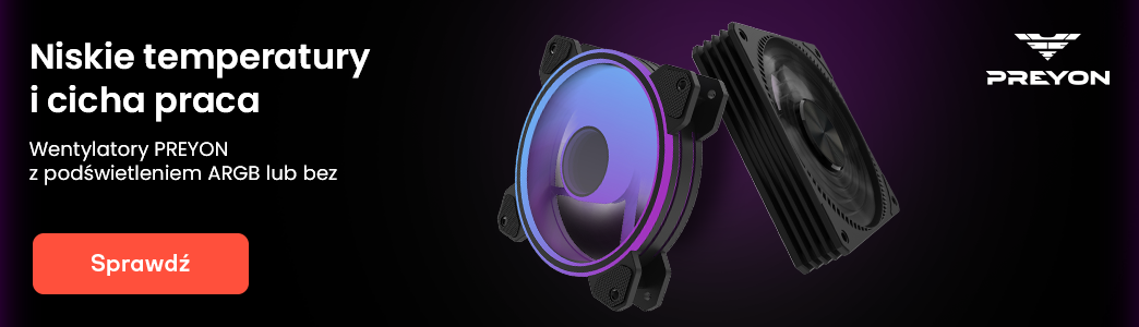 Sprawdź wentylatory komputerowe Preyon