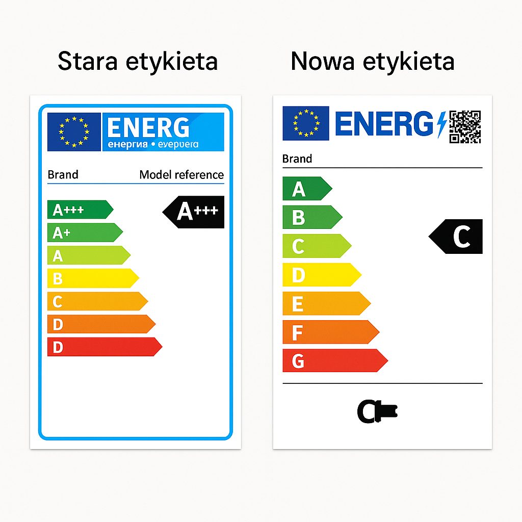 nowa vs stara etykieta klasa energetyczna