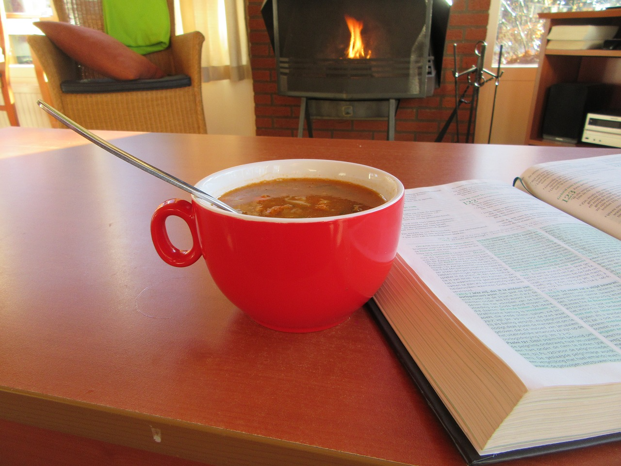 Gotowa zupa pomidorowa w miseczce