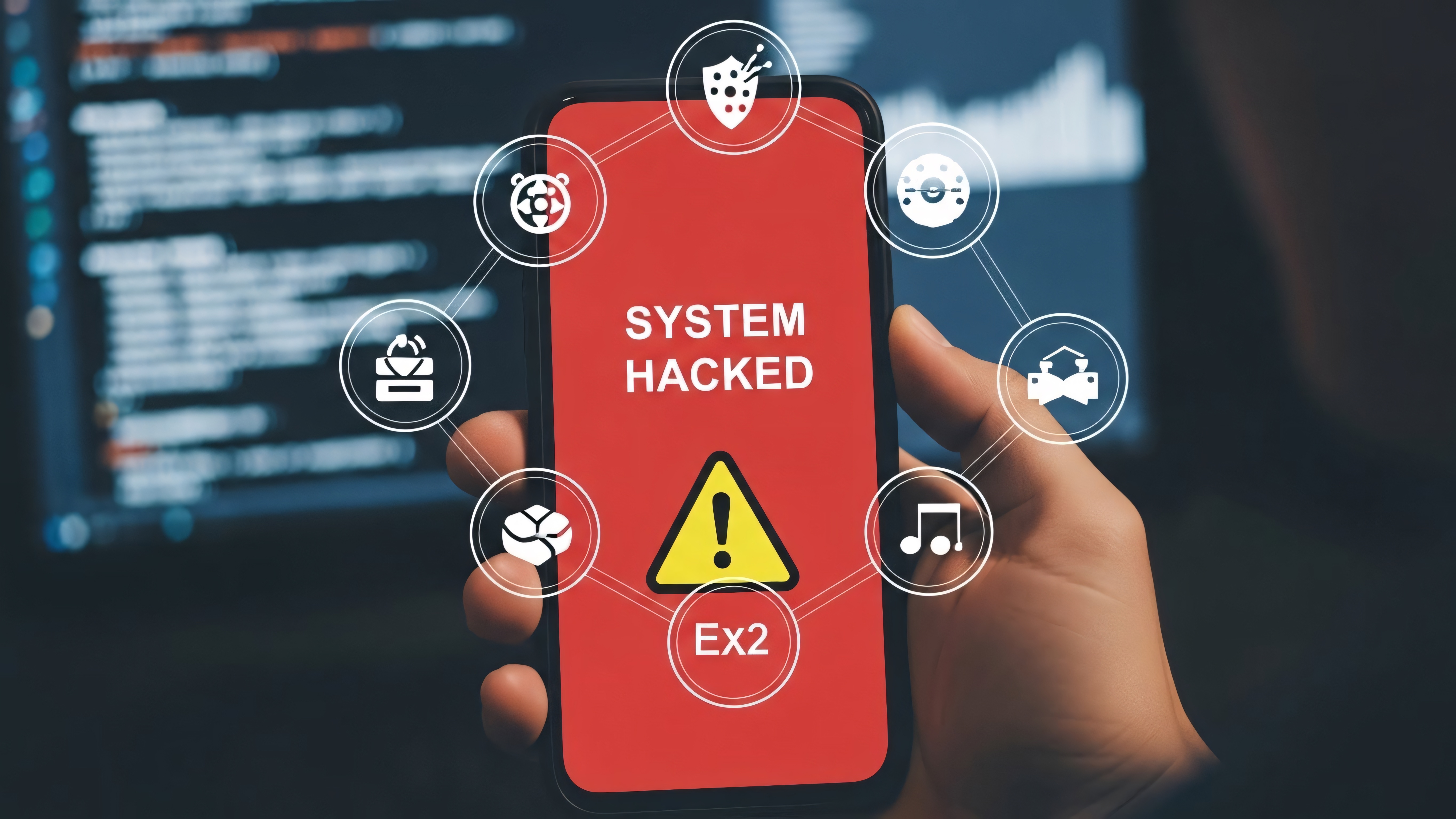 Zhakowany telefon i zagrożenia cyberbezpieczeństwa