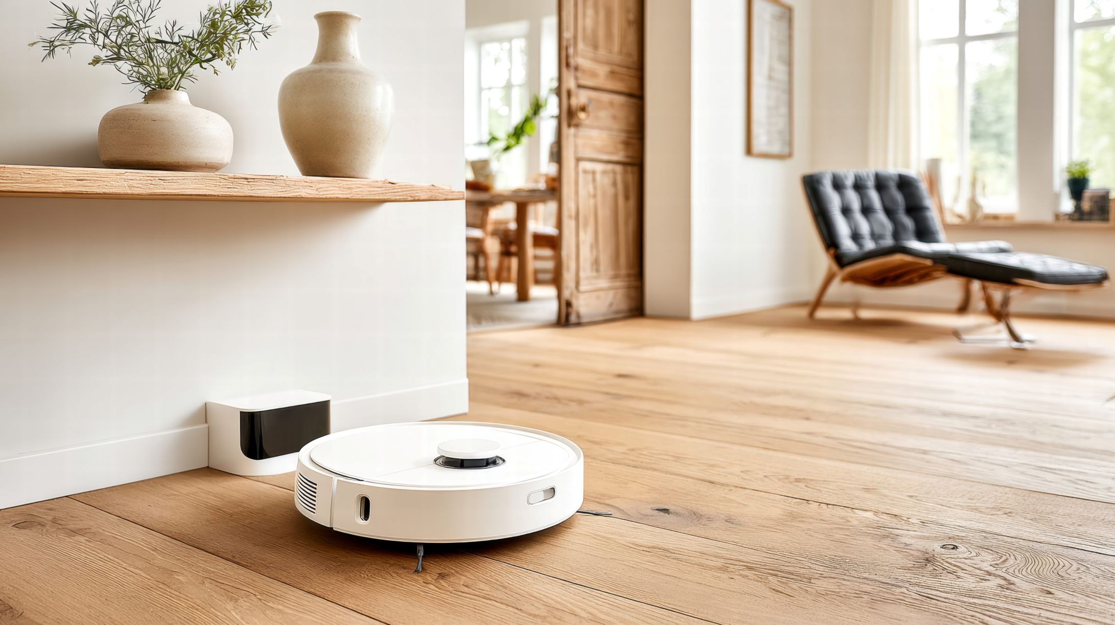 Robot sprzątający z funkcją wirtualnej ściany