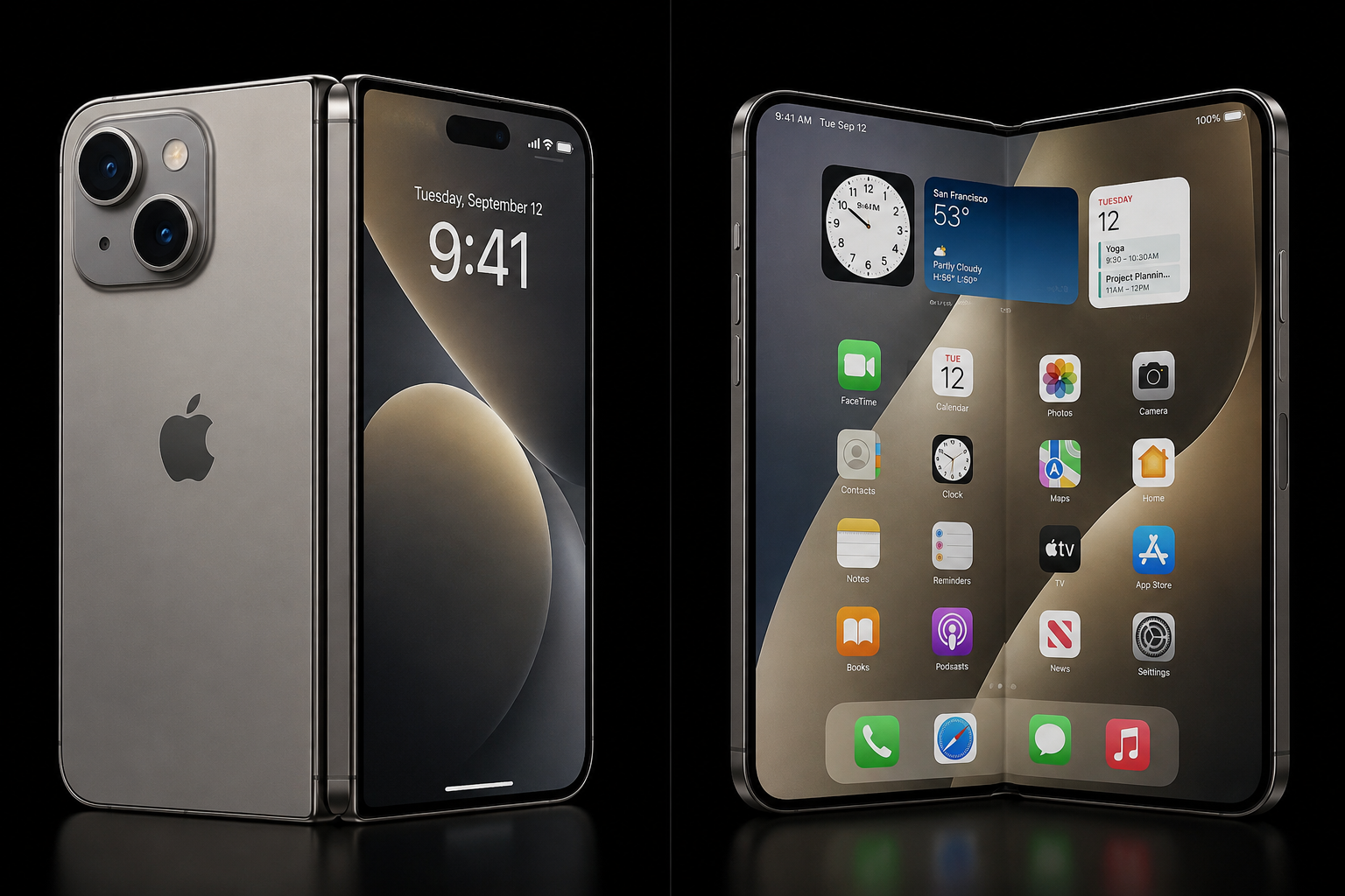 Tak może wyglądać składany iPhone Ultra