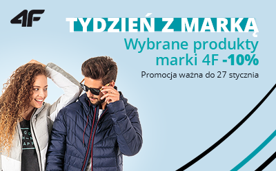 Tydzień z marką. 10% rabatu na wybrane produkty marki 4F