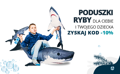 Dzień Dziecka! Poduszki w kształcie ryb taniej o 10%