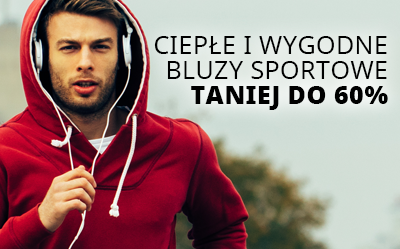 Ciepłe i wygodne bluzy taniej do 60%