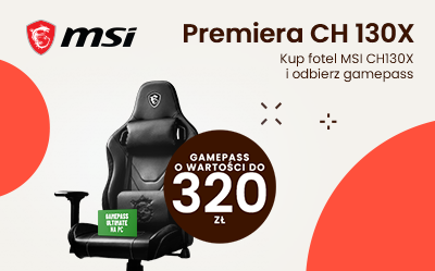 Premiera fotela MSI CH130 X – zyskaj abonament Game Pass Ultimate