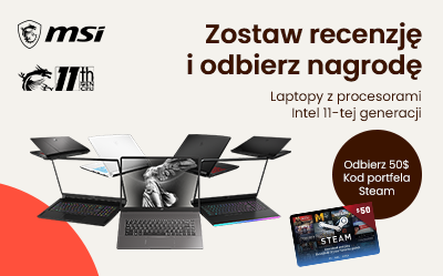 Zostaw recenzję i odbierz nagrodę od MSI