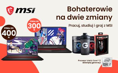 Kup laptopa MSI i odbierz Power Pack Gaminate