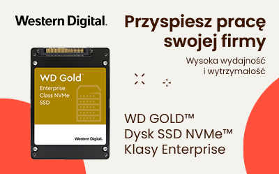 Dysk twardy SSD WD Gold w formacie U.2