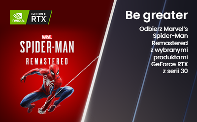 Marvel's Spider-Man Remastered w zestawie z wybranymi produktami GeForce RTX z serii 30