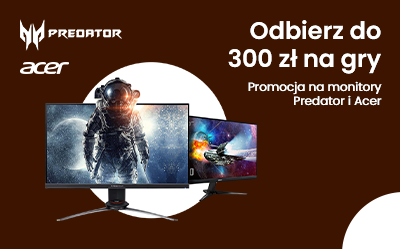 Promocja na monitory Predator i Acer