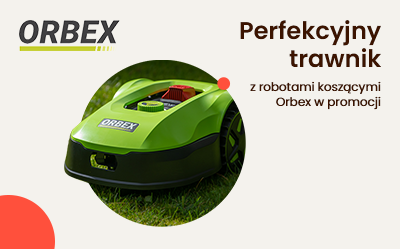 Roboty koszące Orbex w super cenach!