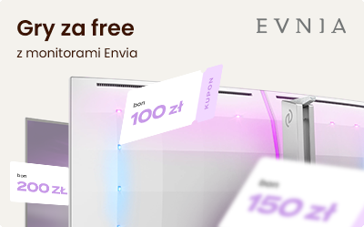 Monitory Evnia z voucherem na gry