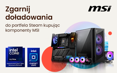Zgarnij doładowania Steam z MSI
