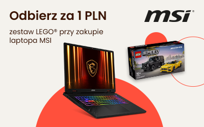 Kup laptopa MSI, a zestaw LEGO zgarnij za 1 PLN!