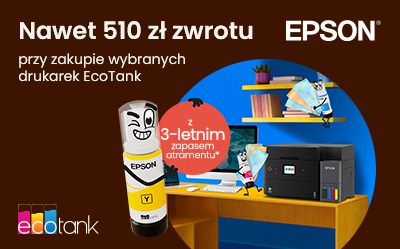 Odbierz nawet 510 zł zwrotu za Epson EcoTank