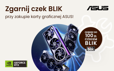 Zgarnij czek BLIK z kartą graficzną ASUS