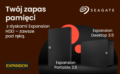 Rozbuduj pamięć z Seagate Expansion HDD