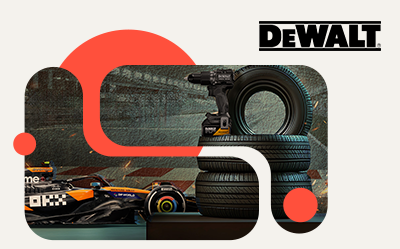 Zdobądź nagrody McLaren z marką DeWalt