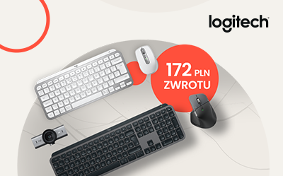 Zgarnij nawet 172 PLN zwrotu z Logitech